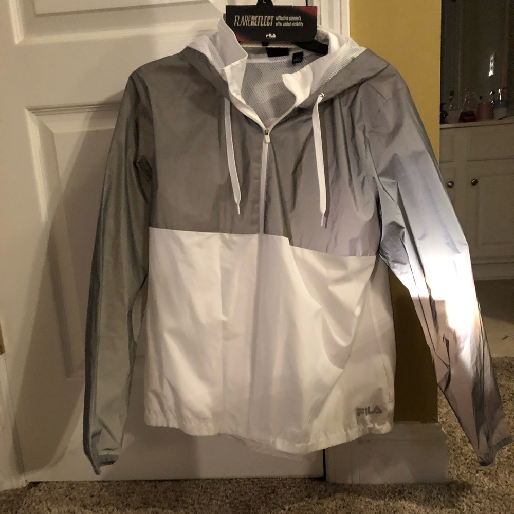Reflective Fila Zip-Up Jacket